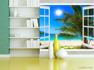 Фотошпалери Вид з вікна на море - 3