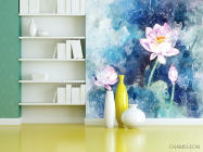 Фотошпалери Акварельний лотос - 3