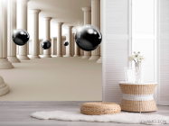 Фотошпалери 3Д кулі і колони - 2