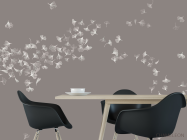 Фотошпалери летять листочки - 1