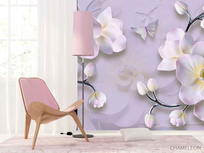 Фотошпалери 3Д квіти - 4