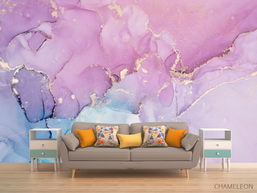 Фотообои Яркий розовый Fluid art - 1