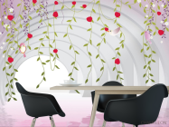 Фотошпалери Арка з квітами - 1