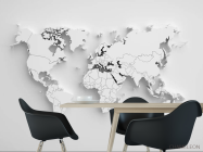 Фотошпалери 3d сіра карта - 1