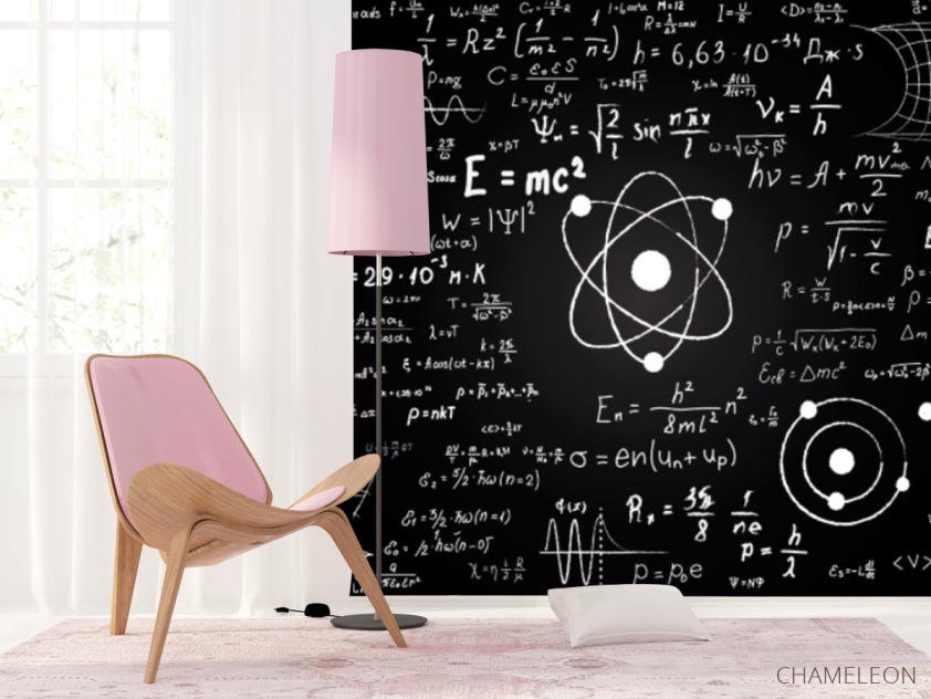 Фотошпалери Формули на чорному тлі - 4