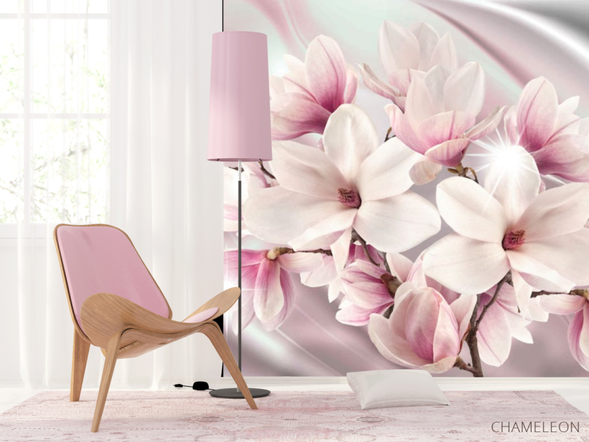 Фотошпалери Фіолетові магнолії - 4