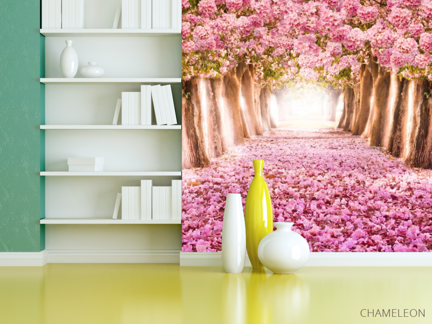 Фотошпалери сад сакур - 3