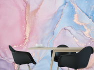 Фотошпалери рожевий флюїд арт - 1