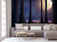 Фотообои луна в лесу - 3