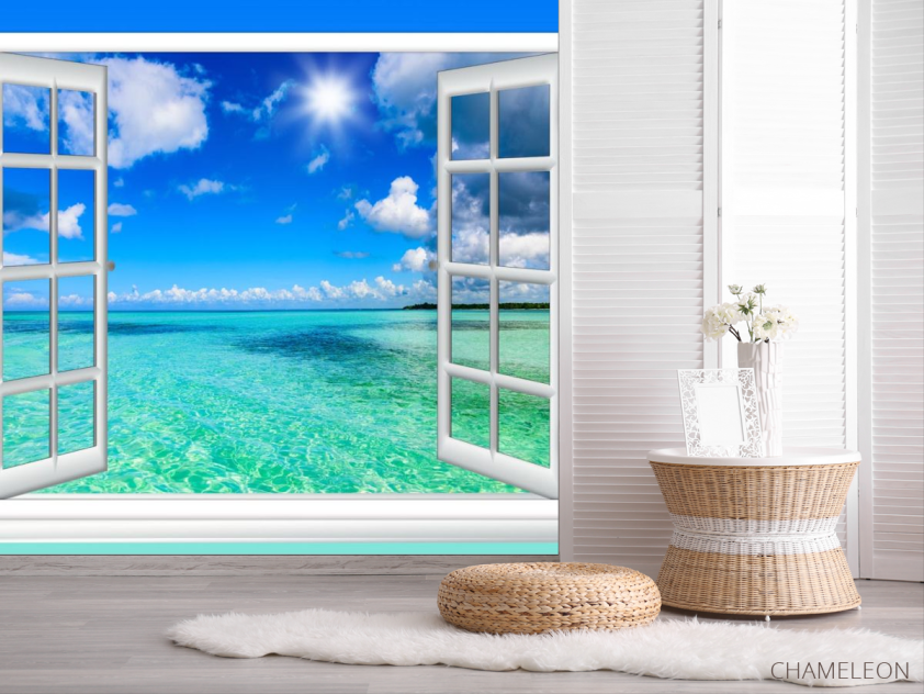 Фотошпалери Вид на море з вікна - 2