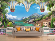 Фотообои Вид на пейзажные горы - 1