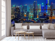 Фотообои стройка в мегаполисе - 3