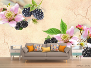 Фотообои в кухню Цветы - 1