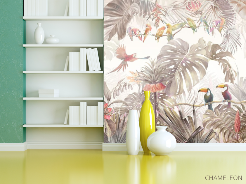 Фотошпалери тропіки з тваринами - 3