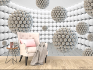 Фотообои Многоуровневые шары - 4