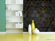 Фотошпалери шестикутники 3д - 3