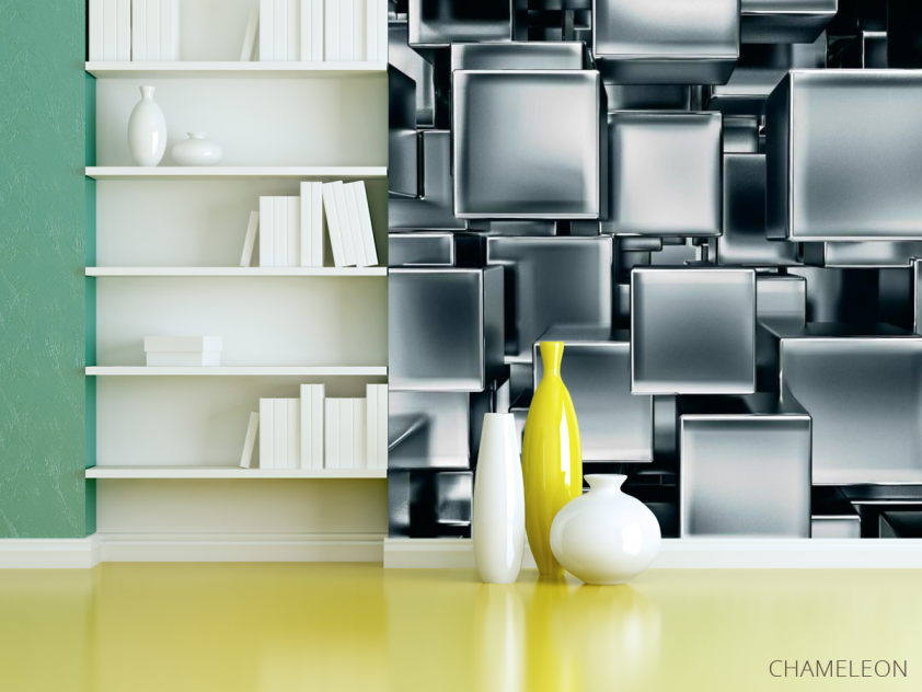 Фотошпалери Сірі куби - 3