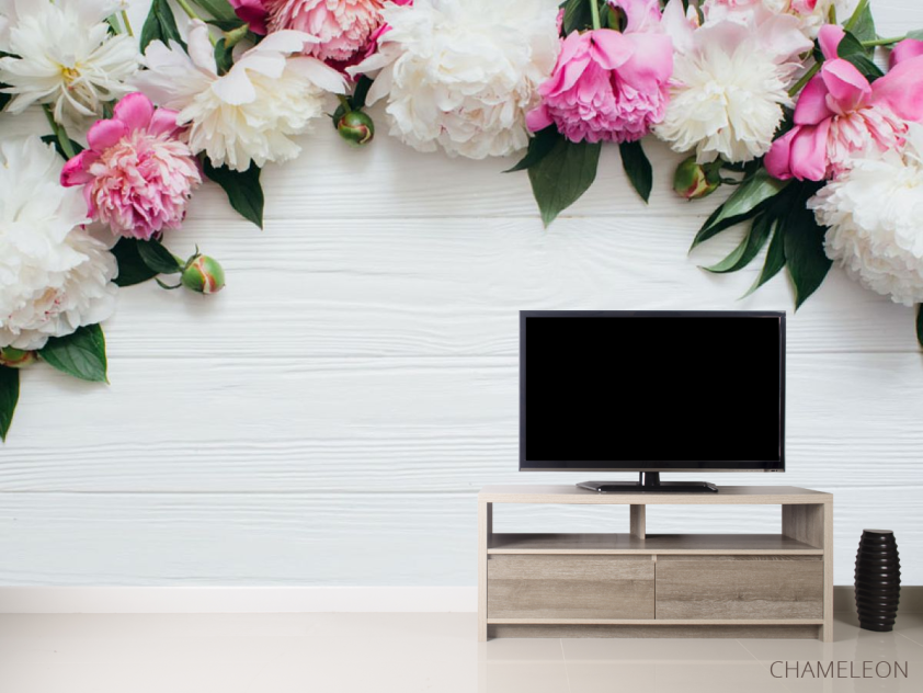 Фотообои Пионы с потолка - 2