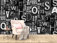 3д фотообои Буквы - 4