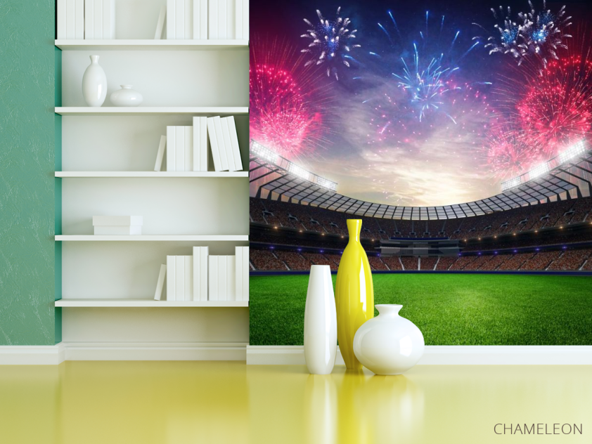 Фотошпалери салюти над стадіоном - 3