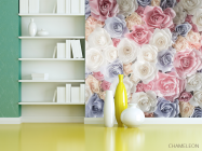 Фотошпалери 3D паперові троянди - 3