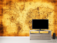 Фотообои Материки на карте - 2