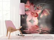 Фотообои Цветок с бабочкой - 4