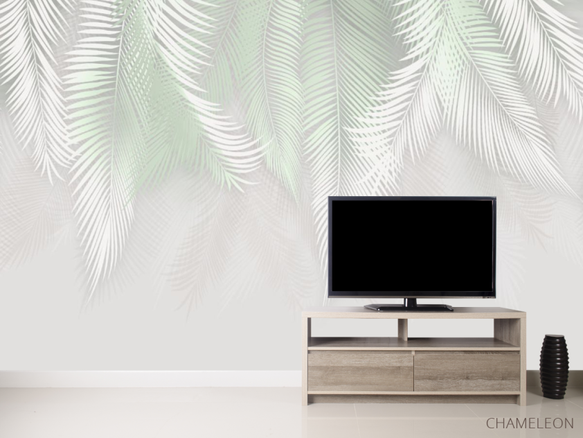 Фотообои фреска с листьями - 2