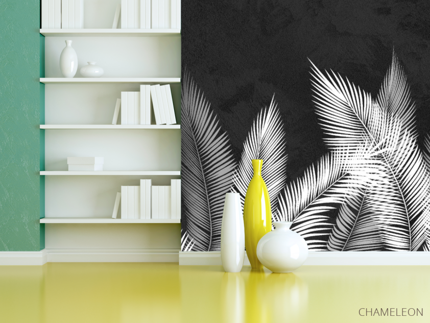 Фотошпалери зелене листя на стіну - 3