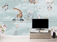 Фотообои Животные на велосипедах - 2