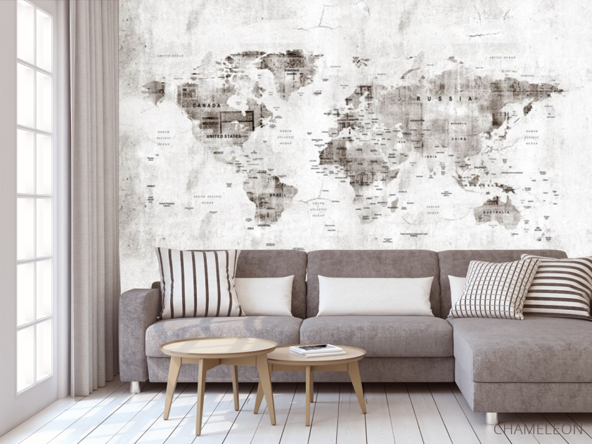 Фотообои Винтажная карта - 3