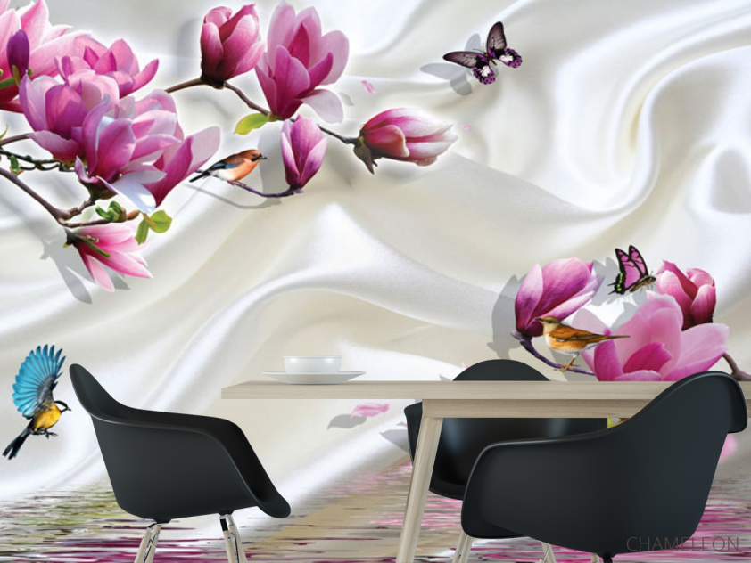 Фотошпалери Магнолії на атласі - 1