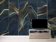 Фотообои золотые линии - 2