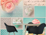 Фотообои Конфеты, розы - 1