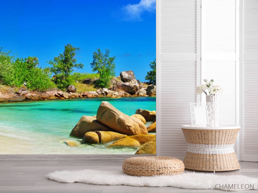 Фотошпалери бунгало на березі - 2