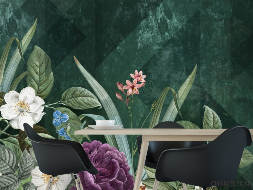 Фотошпалери дизайнерські квіти - 1