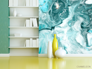 Фотошпалери Fluid art Бірюза - 3