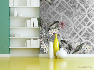 Фотошпалери квіти з візерунком - 3