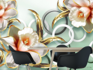 Фотошпалери 3D квіти - 1