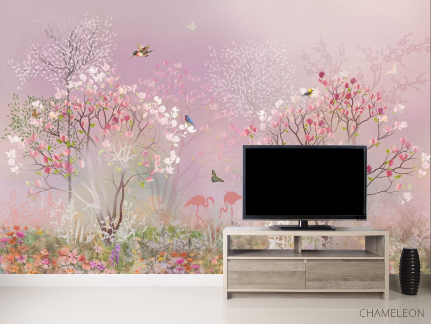 Фотообои Розовый лес - 2