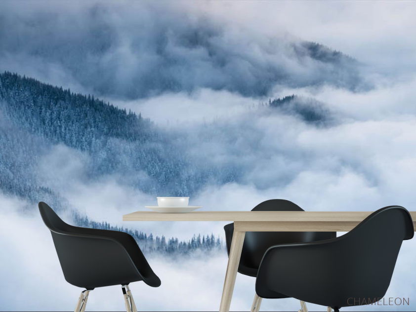 Фотошпалери Туманні гори і ялини - 1