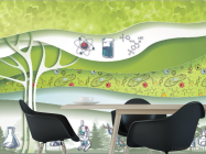 Фотошпалери Сучасний кабінет біології - 1