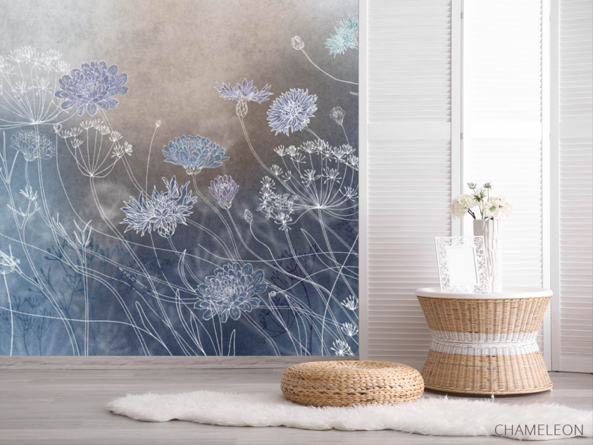 Фотошпалери сині волошки - 2