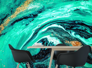 Фотошпалери Fluid art зелений - 1