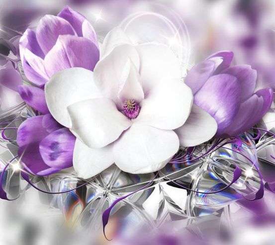 Фотообои Магнолия 3д 22288