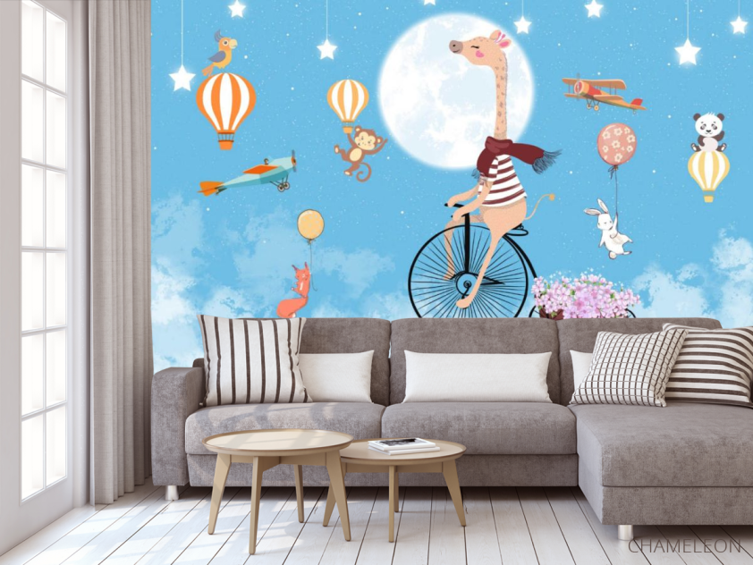 Фотообои Звери на велосипедах - 3