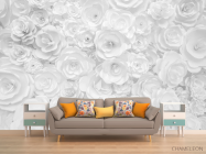 Фотообои цветы из бумаги - 1