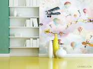 Фотошпалери Дитячий летить транспорт - 3