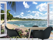 Фотошпалери Вид з вікна на море - 1