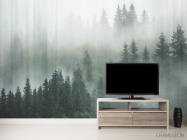 Фотообои Туманный лес 3д - 2